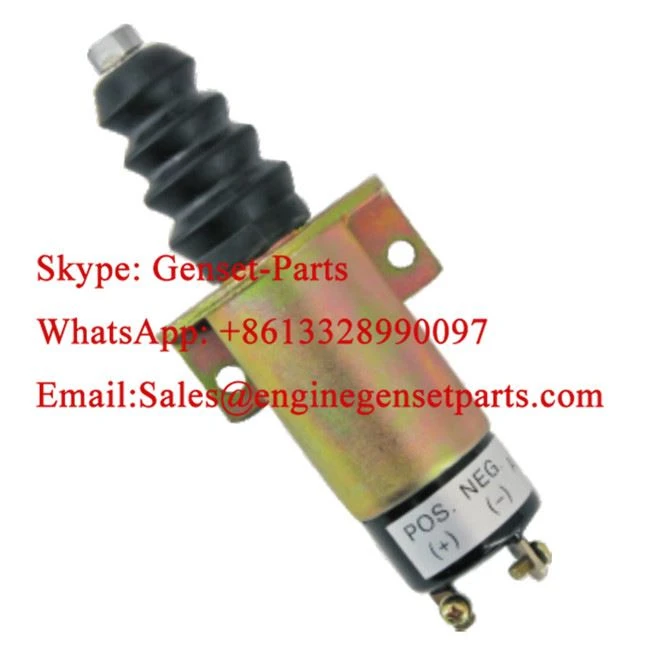 1502-12C7U1B2S1 solénoïde d'arrêt 2 bornes pour Woodward SA-4849-12 Cummins 6CT Lister Petter GENSET