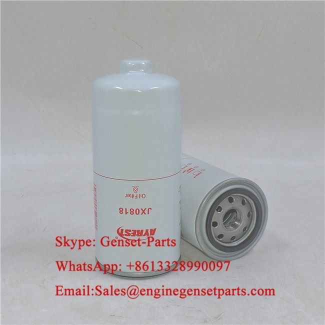 Filtre à huile JX0818 P553771 pour WEICHAI